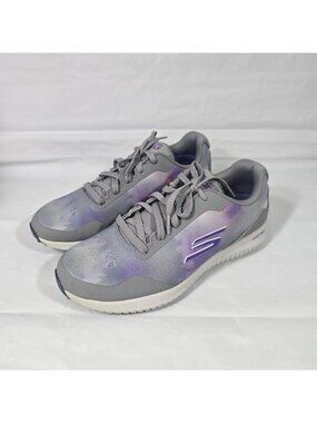 Skechers Arch Fit Spikeless Golf Shoes Women Size 9 Gray Lace Up Athletic Sporty